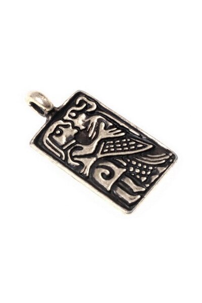 6th century love amulet, silvered