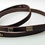 Viking belt Borre style deluxe, brown, silvered