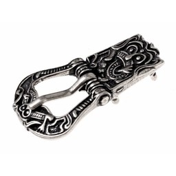 Viking buckle Birka, silvered