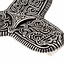 Viking brooch Tranby, silvered