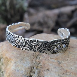 Viking bracelet Isle of Man, silvered