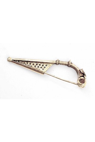 Germanic fibula 1st century AD., silvered