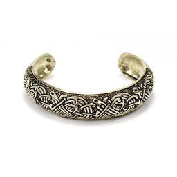 Insular Celtic bracelet, silvered