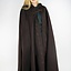 Embroidered cloak Damia with fibula, green