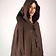 Leonardo Carbone Embroidered cloak Damia with fibula, brown