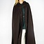 Embroidered cloak Damia with fibula, brown