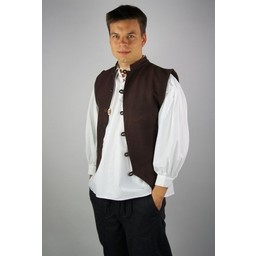 17th century sailor vest, brown