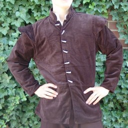16th century doublet with removable sleeves, brown
