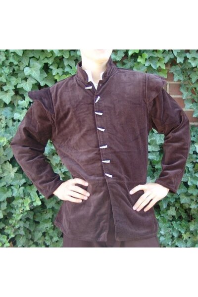 16th century doublet with removable sleeves, brown