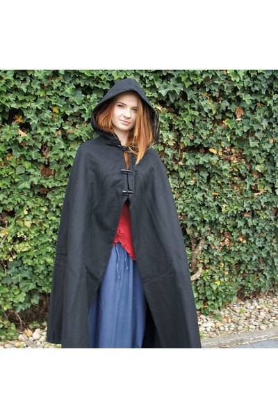 Wool cloak Felis, black