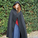 Leonardo Carbone Wool cloak Felis, black