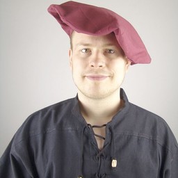 Cotton beret, red