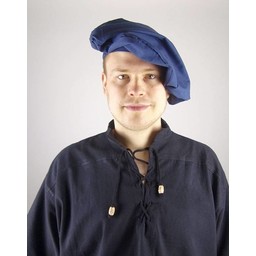 Cotton beret, blue