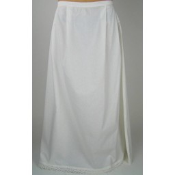 Apron with lace, white