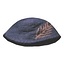 Hat with feather, grey