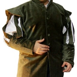 Jacket with open sleeves, green
