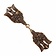 Rusvik cloak clasp, bronze