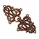 Cloak clasp Midgard snake Urnes style, bronze