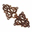 Cloak clasp Midgard snake Urnes style, bronze