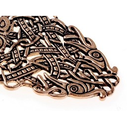 Irish cloak clasp, bronze