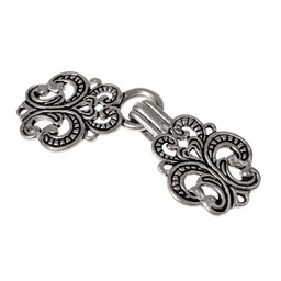 Cloak clasp Norway, silvered