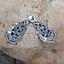 Silvered cloak clasp with Midgard snake