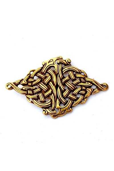 Celtic cloak clasp, bronze color