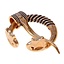 Baltic ring fibula with animal heads, bronze