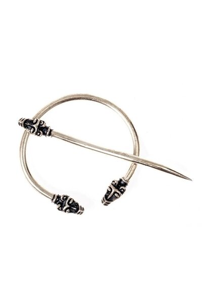 Iceland Viking fibula, silvered