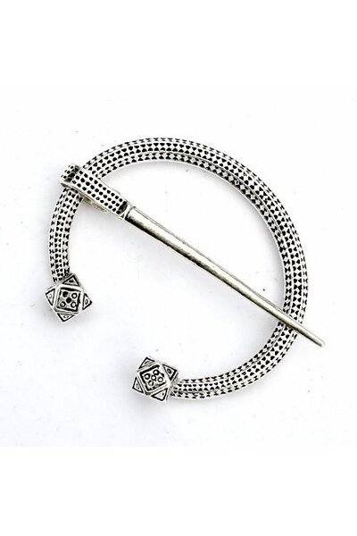 Viking horseshoe fibula Finland, silvered