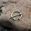 Viking horseshoe fibula Birka, bronze