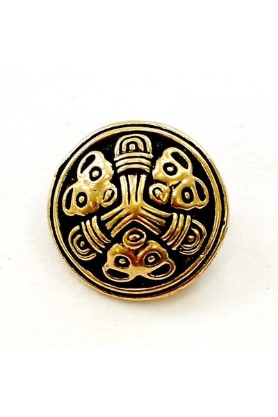 Small disc fibula Borre style, bronze