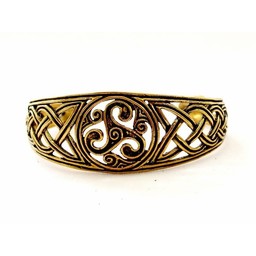 Celtic bracelet with trisquelion, bronze