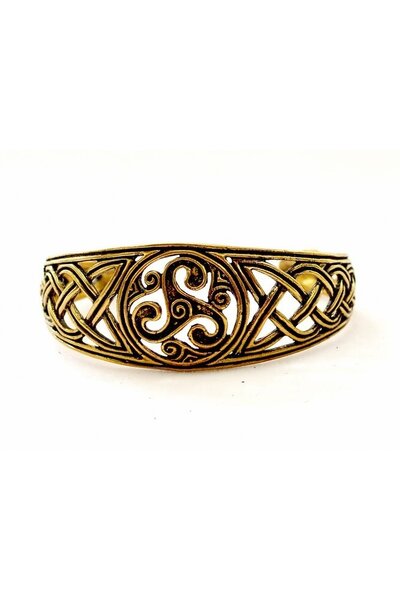 Celtic bracelet with trisquelion, bronze
