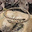 Viking upper bracelet with wolf heads, bronze