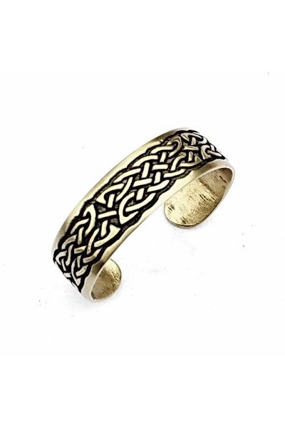 Celtic bracelet with knot motif, silvered