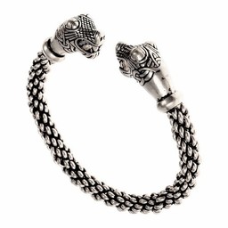 Oseberg Viking bracelet L, silvered