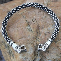 Oseberg Viking bracelet S, silvered