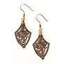 Viking earrings Borre style, bronze