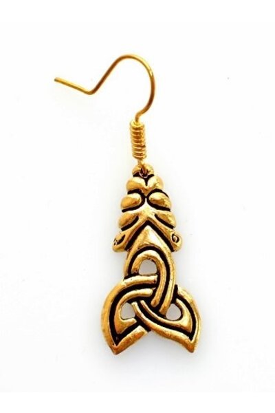 Viking earrings Borre style, bronze