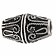 Viking beard bead Rusvik, silvered