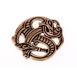 Viking dragon pendant, bronze