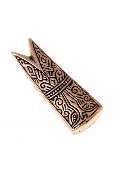 Gotland fish head jewel L, bronze