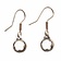 Earrings Gotland mountain crystal, silvered