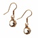 Earrings Gotland mountain crystal, bronze