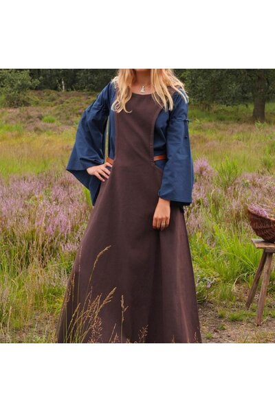 Medieval surcotte Isabeau, brown