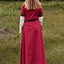 Gothic dress Fiona, red-natural