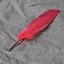 Goose feather red, 15-21 cm
