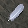 Goose feather white, 15-21 cm