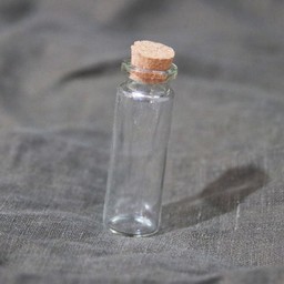Glass bottle 2x6 cm